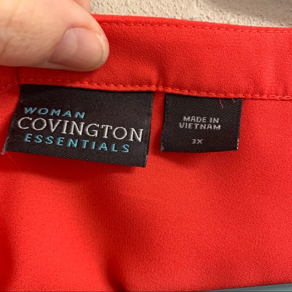 Covington Button Down Blouse Convertible Sleeves - image 3